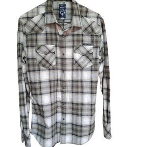 Vintage Diesel Co. Men’s Plaid Button-Down Shirt Medium | Long Sleeve Western Sn